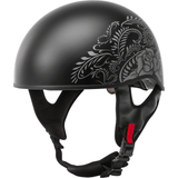 GMAX HH-65 Half Helmet Rose Naked Matte Black/Silver