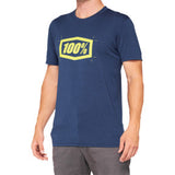 100% Cropped Tech T-Shirt  - Navy