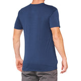 100% Cropped Tech T-Shirt  - Navy