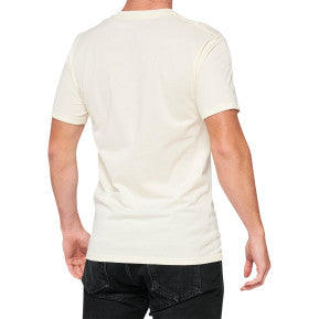 100% Essential T-Shirt - Chalk/Orange