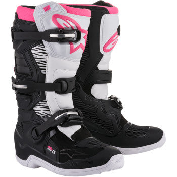 ALPINESTARS(MX) Stella Tech 3 Boots - Black/White/Pink