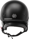 GMAX HH-65 Half Helmet Ritual Naked Matte Black/Silver