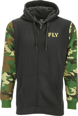 Camo Zip Up Hoodie