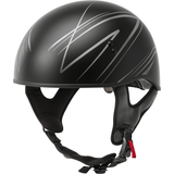GMAX HH-65 Half Helmet Torque Naked Matte Black/Silver