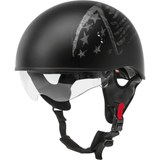 GMAX HH-65 Half Helmet Bravery Matte Black/Grey